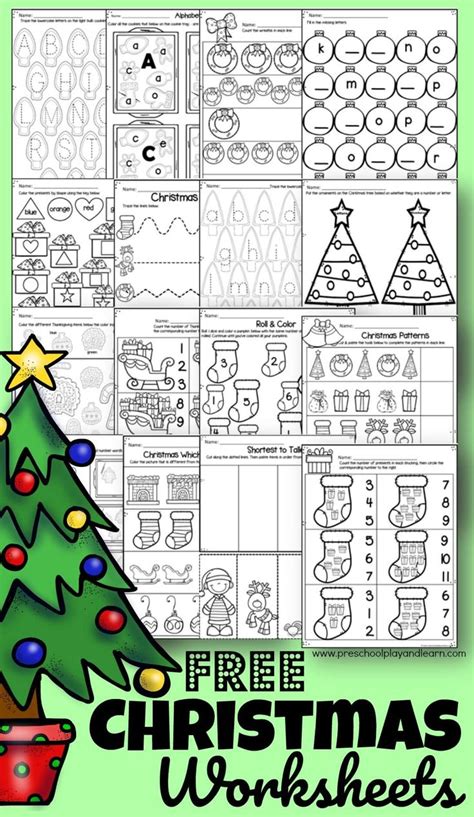 christmas worksheets  preschoolers holiday worksheets