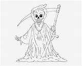 Coloring Pages Scary Mummy Halloween Reaper Grim Creepy Printable Color Myers Michael Horror Pngkit Adults sketch template