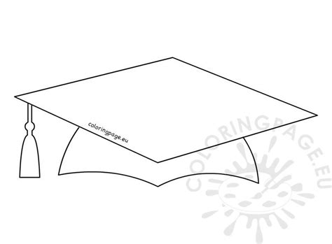 graduation cap coloring page printable printable word searches