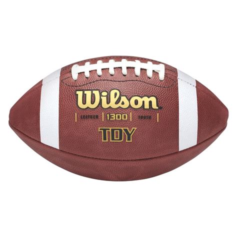 wilson  td leather series youth football ball recreationidcom