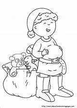 Caillou Pages Coloring Printable Christmas Claus Santa Color Colouring Print Para Colorear Clipart Info Book Imprimir Library Getdrawings Dibujos Preschool sketch template