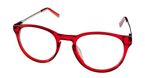 Converse Ophthalmic Men Eyeglass Round Plastic Frame Red Q305 48mm