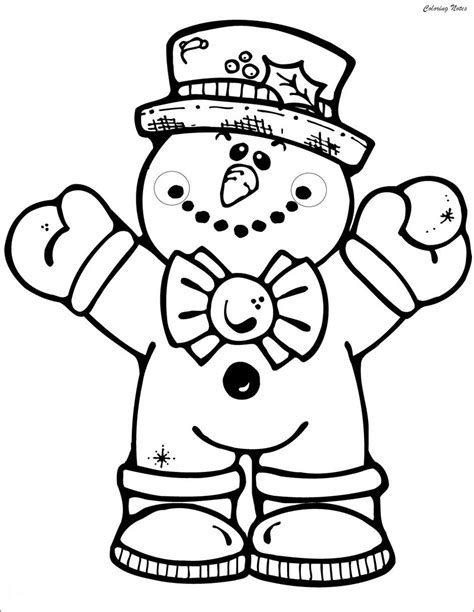 snowman coloring printable
