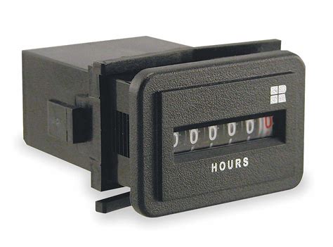 trumeter hour meter electromechanical hourstenths display units number  digits