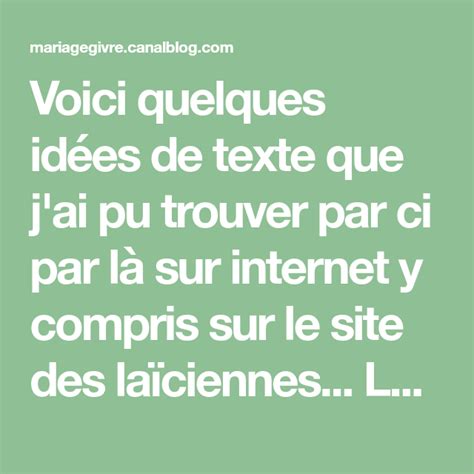 idee texte ceremonie laique mariage givre notre mariage sponsorise