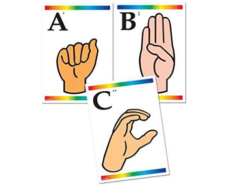 sign language flash cards asl concepts