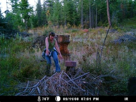 caught on the trail cam here i am doing my imitation of