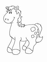Horse Coloring Pages Horses Caballos Imprimir Animals Cartoon Colorear Para Colouring Dibujo Baby Color Print Printable Pdf Coloringpagebook Thousands Software sketch template
