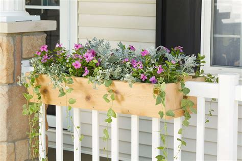 build   railing planter  custom curb appeal  homes gardens