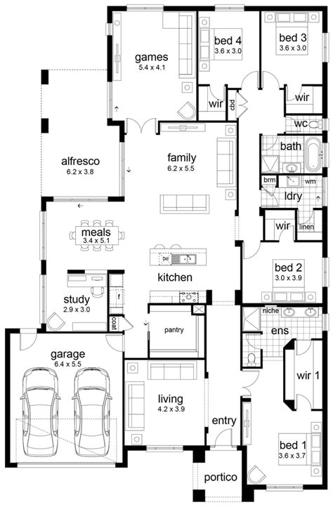 floor plan friday  bedroom family home dream house plans family house plans floor plan layout