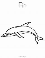 Dolphin Worksheet Coloring Fin Mammal Dolphins Swim Ocean Flipper Print Sheet Built California Usa Twistynoodle Favorites Login Add Noodle Tracing sketch template