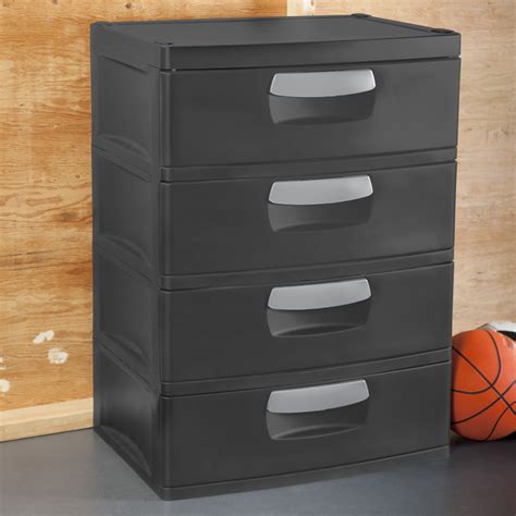 heavy duty plastic office garage sterilite  drawer cabinet storage