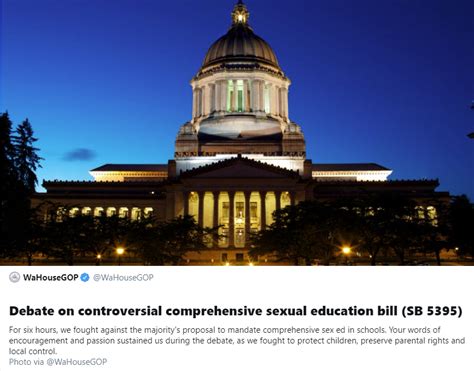 opposing controversial senate bill 5395 the comprehensive sexual