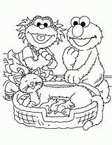 Sesame Sesamo Elmo Kids Kindergarten Toddlers Colorare Coloringhome Wonder sketch template