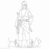 Sasuke Uchiha Naruto Manga Xcolorings sketch template