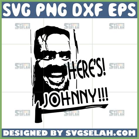 heres johnny clear decal svg jack nicholson svgthe shining jack
