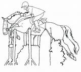 Coloring Pages Riding Horseback Horse Rider Colouring Printable Getcolorings Horses Color sketch template