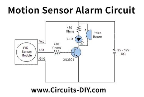 simple motion sensor alarm light