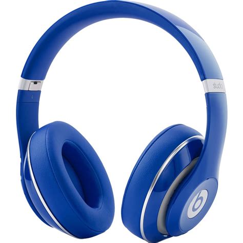 beats  dr dre studio wired  ear headphones blue walmartcom walmartcom