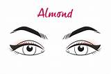 Eyeliner Apply Almond sketch template