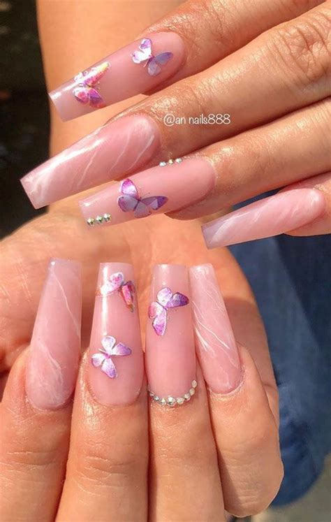 cute nail design ideas  summer brides   pink wedding nails baby pink nails wedding