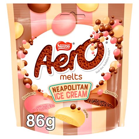 aero melts chocolate neapolitan ice cream sharing bag  single