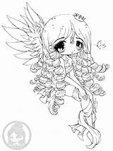 Chibi Yampuff Mermaid Valentin Lineart Novocom Artherapie Coloriages Personnage sketch template