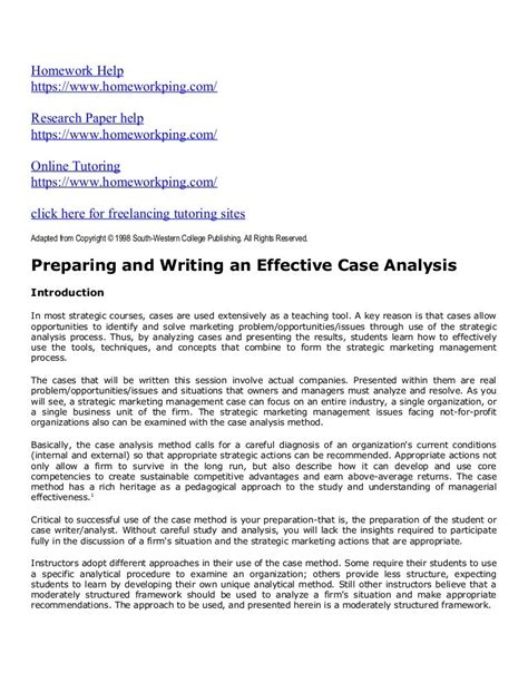 case study research title examples  writing  research report