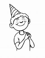 Coloring Birthday Pages Boy Boys Popular sketch template