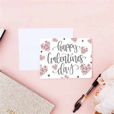 happy galentines day card happy galentines day cards  friends cards