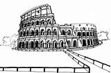 Colosseo Coliseo Coloring Colorare Disegni Roma Pisa Kleurplaat Italie Monumentos Colorear Colosseum Italy Toren Bambini Kleurplaten Coliseum Wlochy Adulti Trevi sketch template