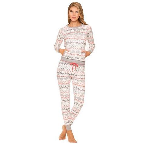 women s cuddl duds pajamas warm wishes knit pajama set cuddl duds