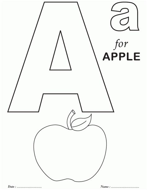 alphabet coloring pages  printable coloring home
