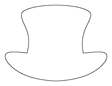 printable top hat template
