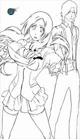 Bleach Orihime Lineart sketch template