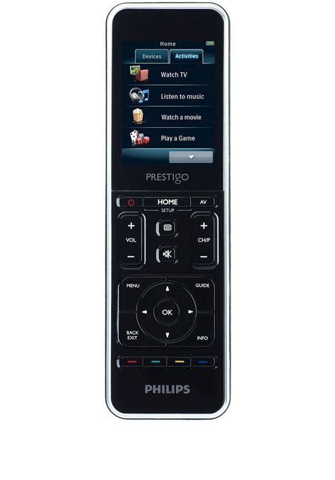 prestigo universal remote control srt philips