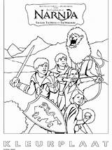 Narnia Chronicles Pages Kleurplaat Kleurplaten Aslan Lion Coloring Van Nl Template Witch Wardrobe sketch template