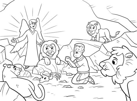 daniel   lions den coloring pages   getdrawings