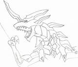 Bakugan Dragonoid Colouring sketch template