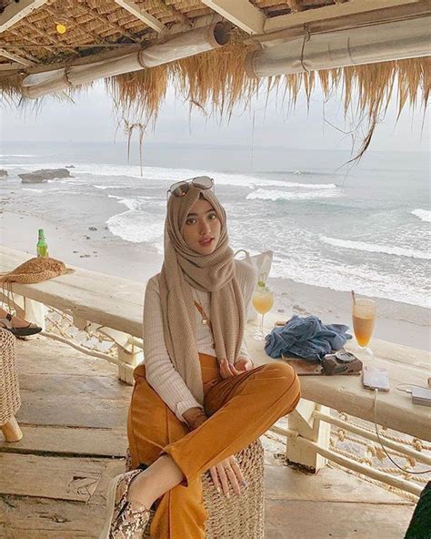 ootd hijab untuk ke pantai nandd gaya berpakaian gaya model pakaian