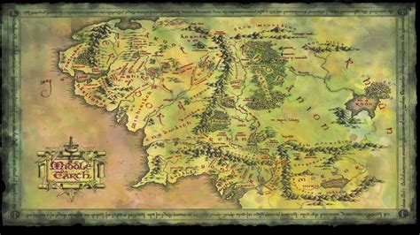 printable middle earth map
