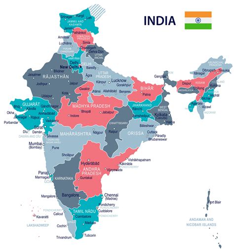 map  india guide   world