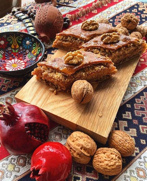 pakhlava    famous armenian pastry filled  walnuts