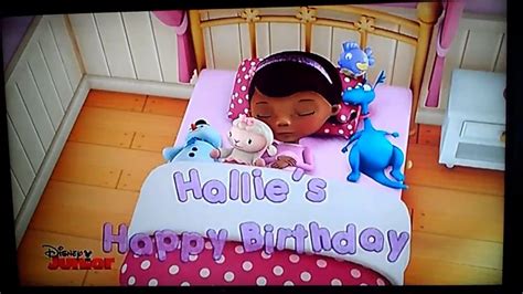hallies happy birthday title card youtube