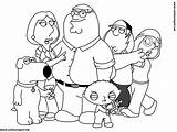 Coloring Pages Family Guy Cartoon Griffin Peter Kids Printable Chris Color Print People Comments Adults Coloringkids Coloringhome sketch template