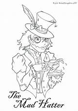 Hatter Mad Coloring Pages Getcolorings Printable Print Color sketch template