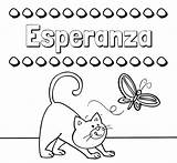 Esperanza Mariposa sketch template