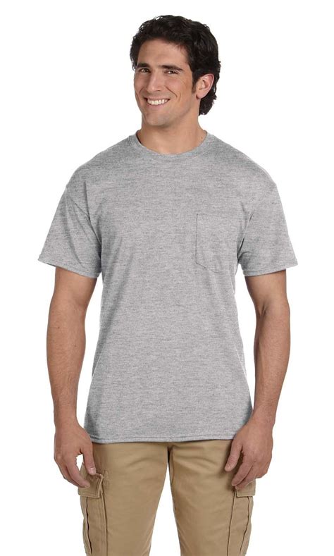 gildan  gildan adult dryblend  oz  pocket  shirt sport grey  walmartcom