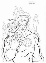 Coloring Sinestro Template Sketch sketch template