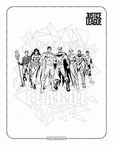 Justice League sketch template